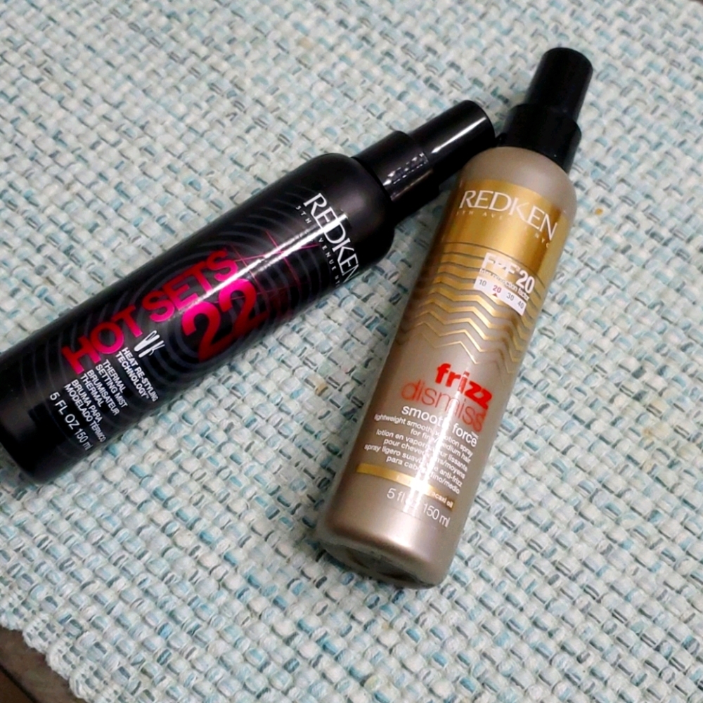 Redken frizz dismiss and hot sets 22